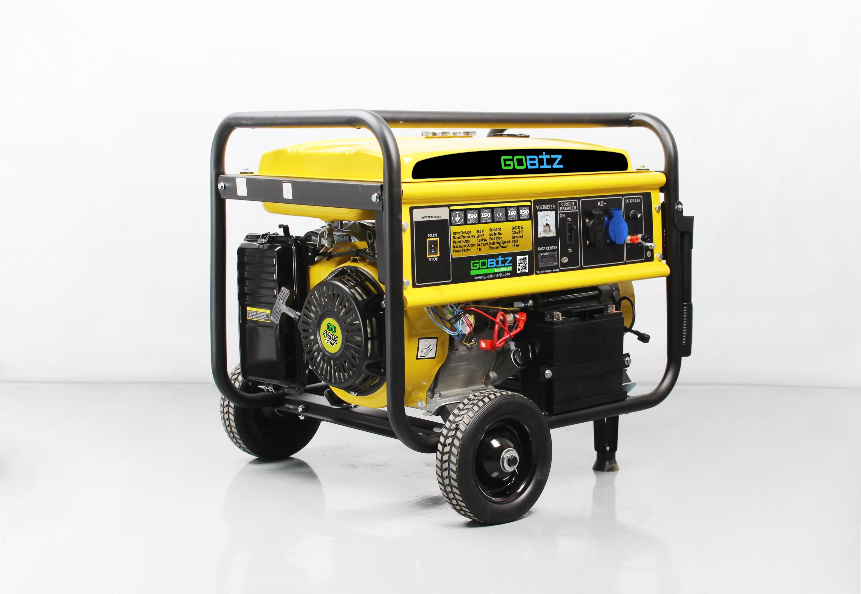 GOBİZ GO-BM10 KVA BENZİNLİ PORTATİF JENERATÖR