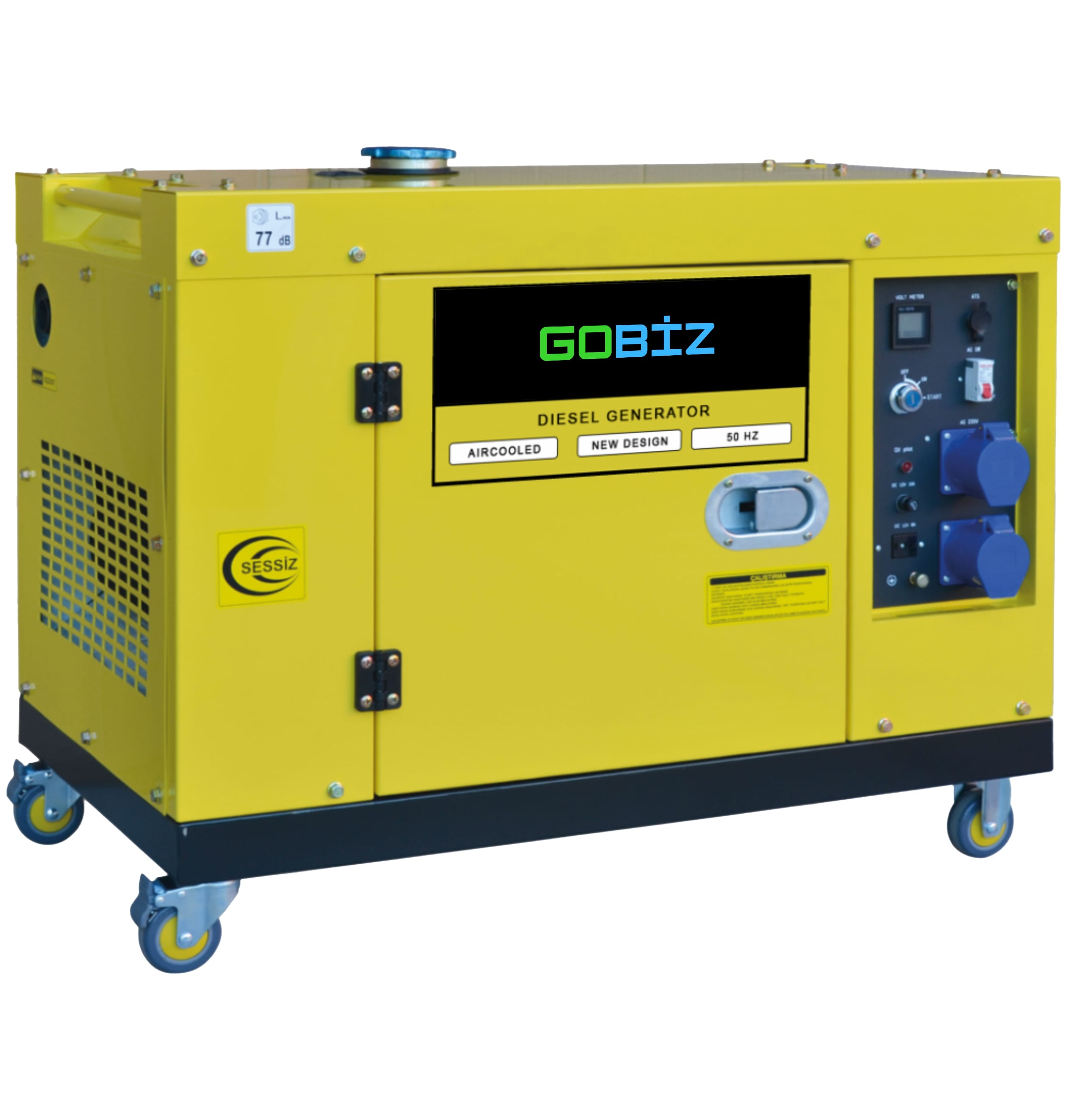 GOBİZ GO-KDM15 DİZEL KABİNLİ PORTATİF JENERATÖR